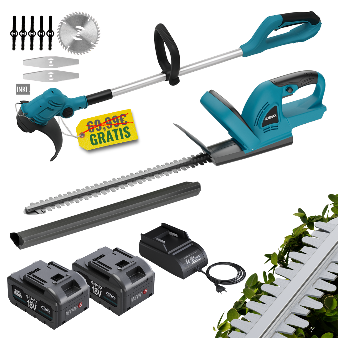 GJEMAX AKKU-HECKENSCHERE SET