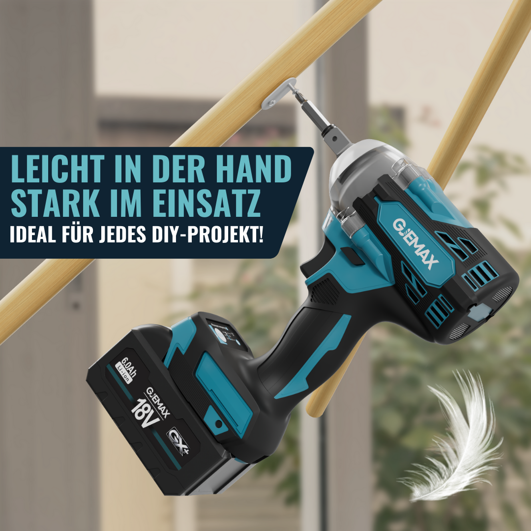 GJEMAX AKKU-SCHLAGSCHRAUBER 18V | 520NM