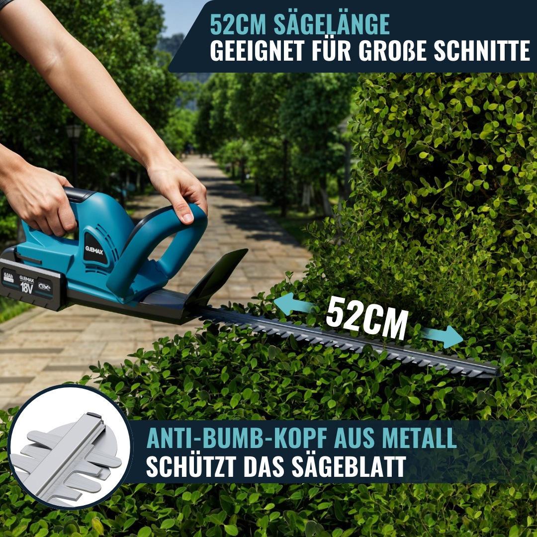 GJEMAX AKKU-HECKENSCHERE SET