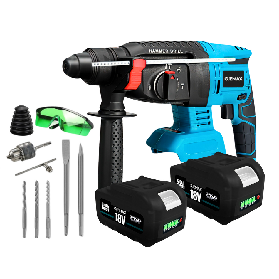 GJEMAX AKKU-BOHRHAMMER 18V | SDS-PLUS