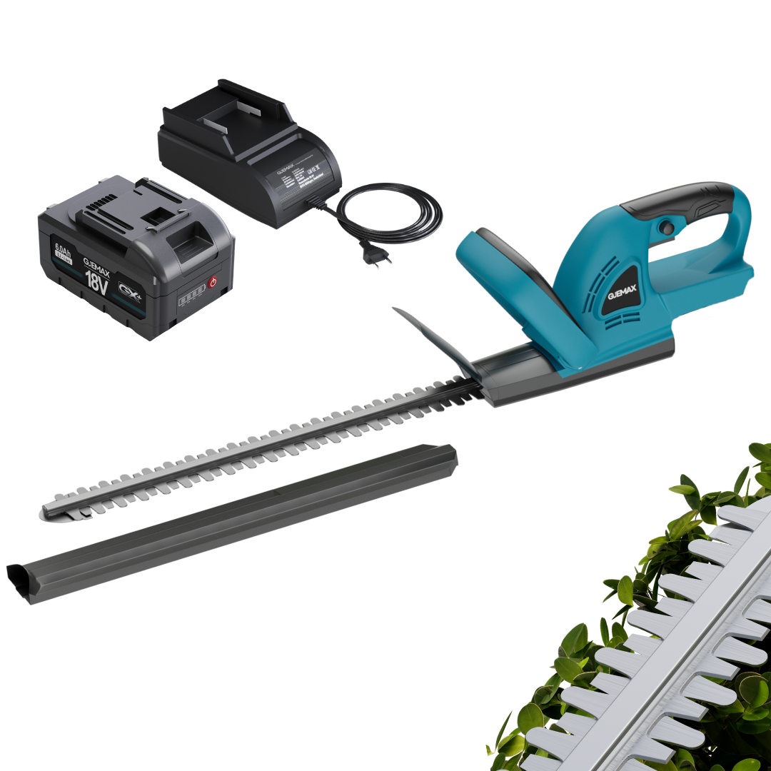 GJEMAX AKKU-HECKENSCHERE SET
